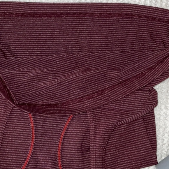 Lululemon Maroon Red Stripe Cool Racerback Tank Top. Like new! Size 4 - Picture 12 of 13